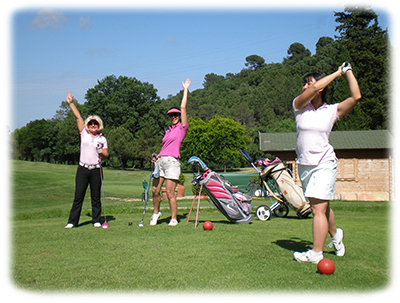 coaching intensif sur le terrain de golf