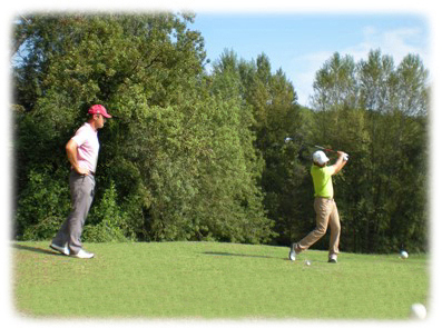 joueur de golf débutant