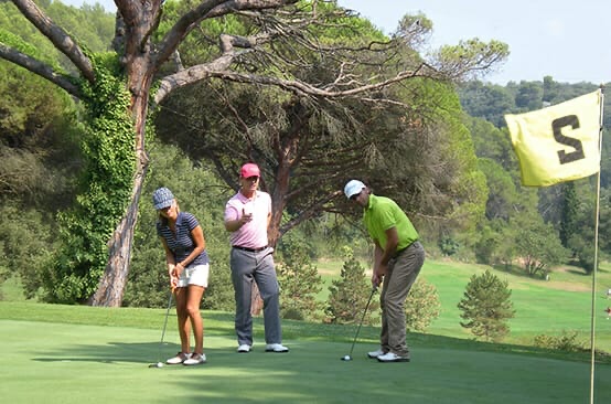 Méthode d'enseignement sur mesure : putting sur le parcours — stage de golf Côte d'Azur
