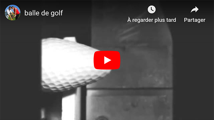 Vidéo : la balle de golf