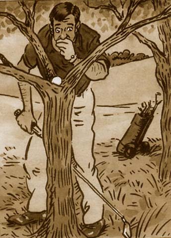 Rechercher une balle de golf pendant 3 minutes - illustration de la question 1 du quiz carte verte