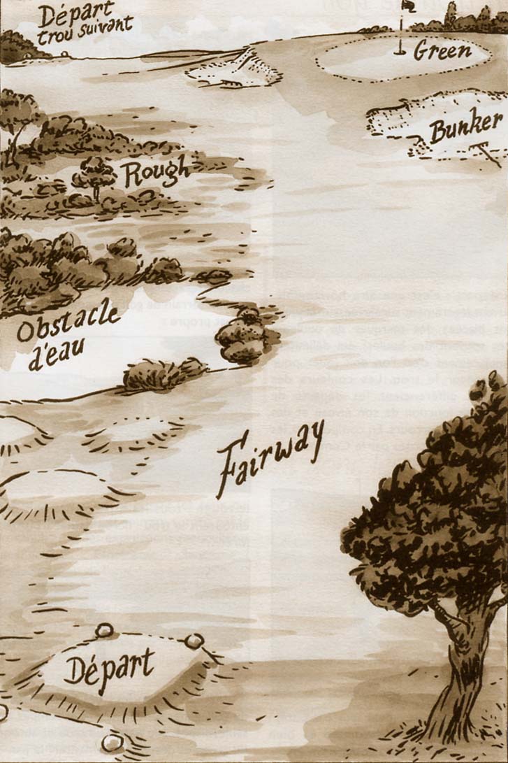 Le score sur un trou degolf joué en entier - illustration de la question 18 du quiz carte verte