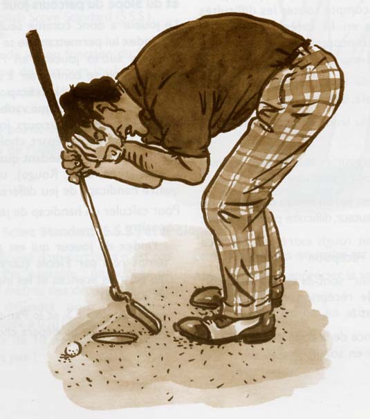 Le dernier putt qui compte 1 point en formule stableford - illustration de la question 5 du quiz carte verte